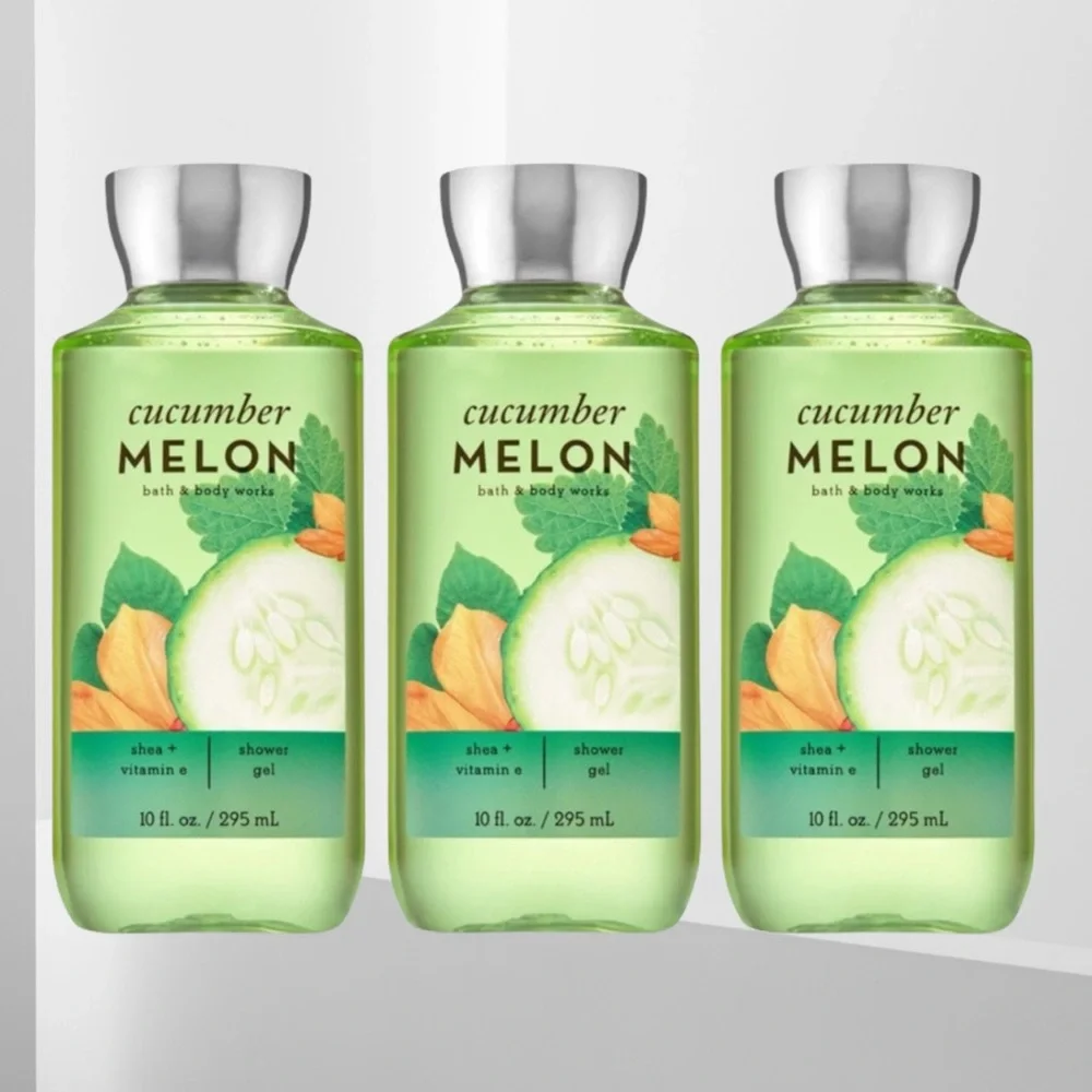 NEW BBW Cucumber Mellon Body Wash Lot Of Three